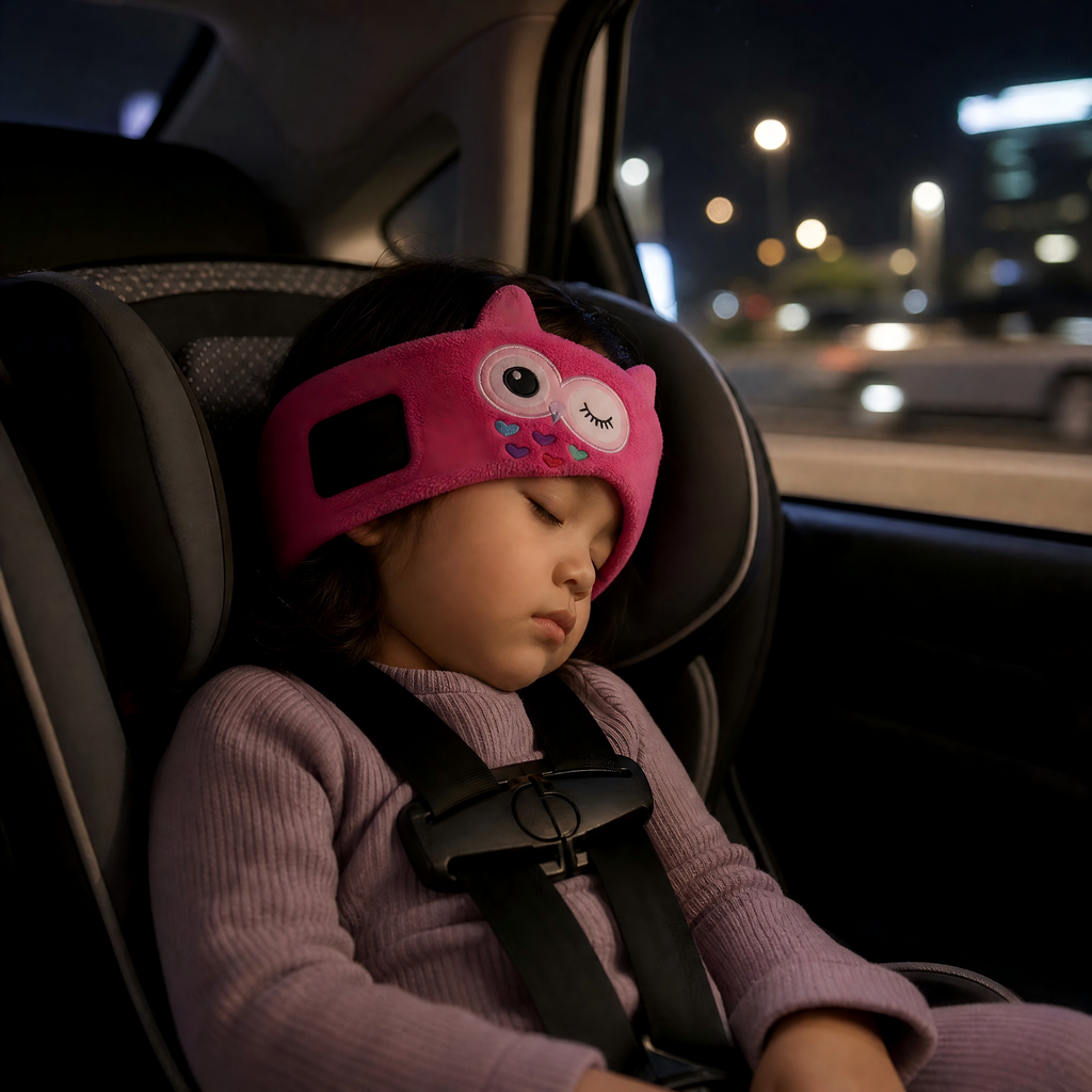 👶🏻 A soft sleep headband designed for children, toddlers, and adults—perfect for long-haul flights. Help your child fall asleep peacefully and enjoy a worry-free trip.