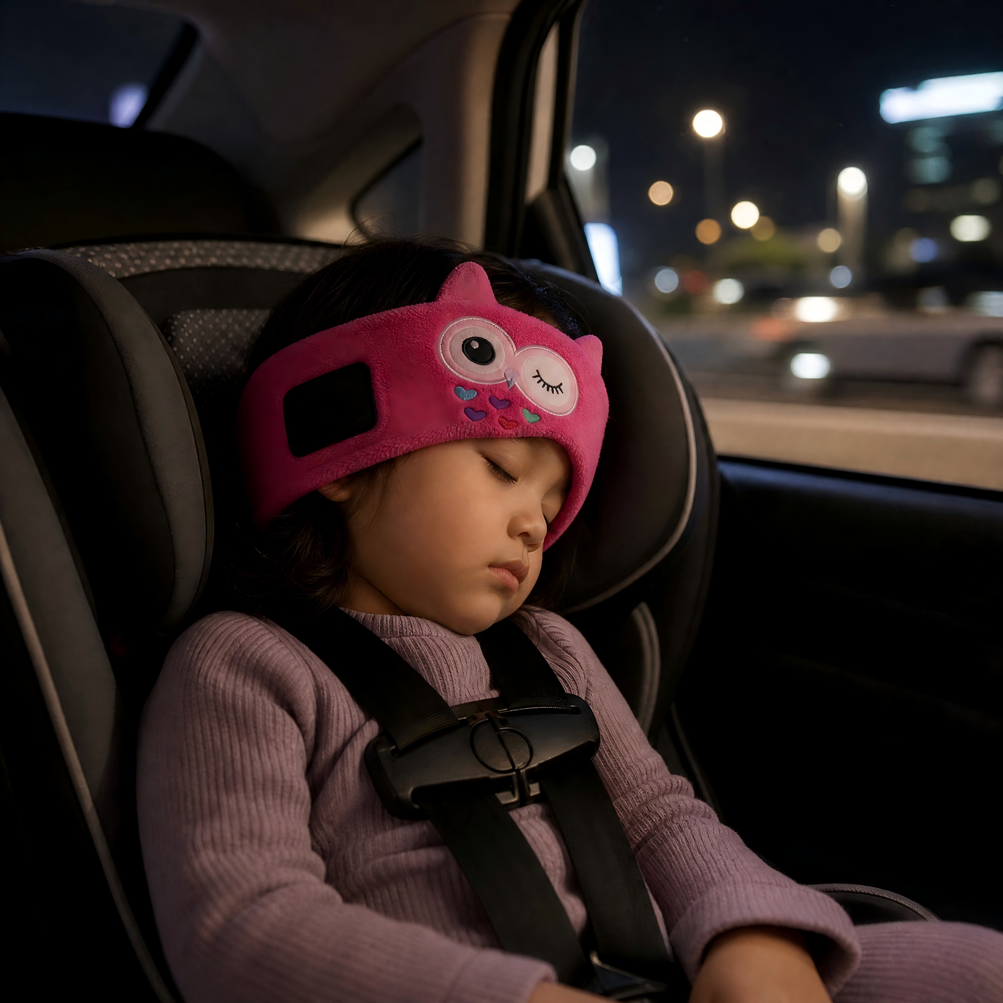 👶🏻 A soft sleep headband designed for children, toddlers, and adults—perfect for long-haul flights. Help your child fall asleep peacefully and enjoy a worry-free trip.