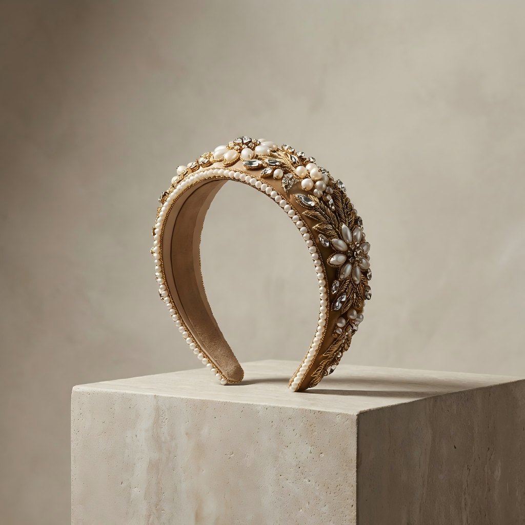 Imperial Pearl Bloom Headband