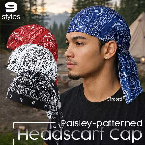 Outdoor Paisley Cooling Head Scarf Cap