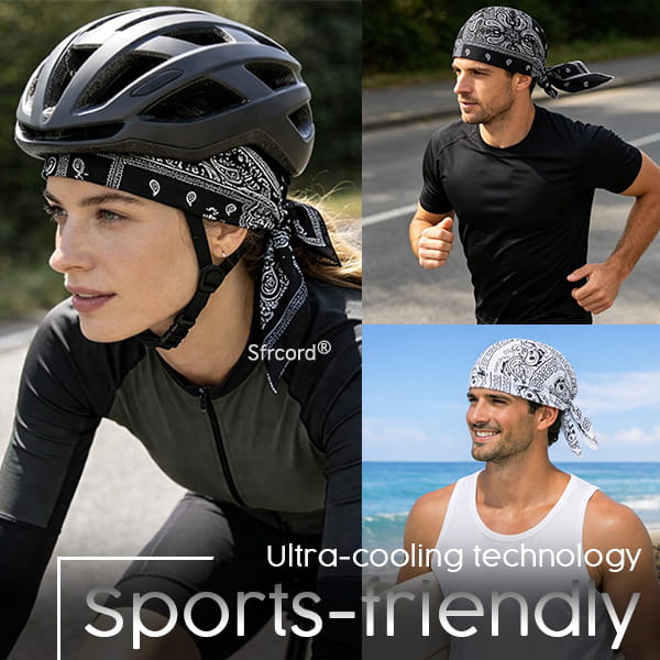 Outdoor Paisley Cooling Head Scarf Cap