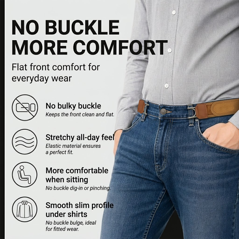 ComfortStretch No-Buckle Invisible Belt