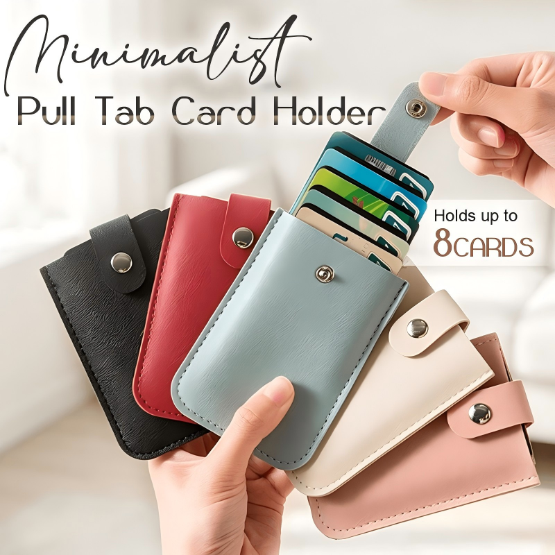 Minimalist Pull Tab Card Holder