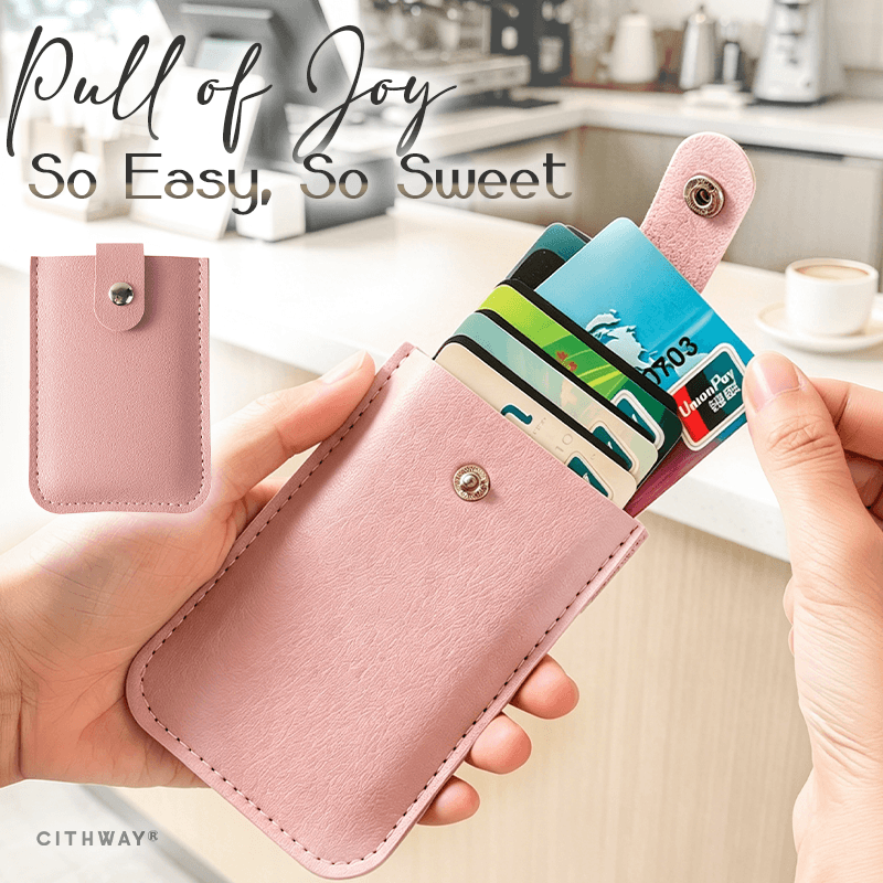 Cithway® Minimalist Pull Tab Card Holder