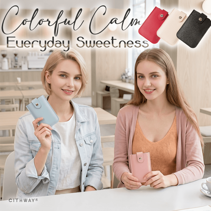Cithway® Minimalist Pull Tab Card Holder